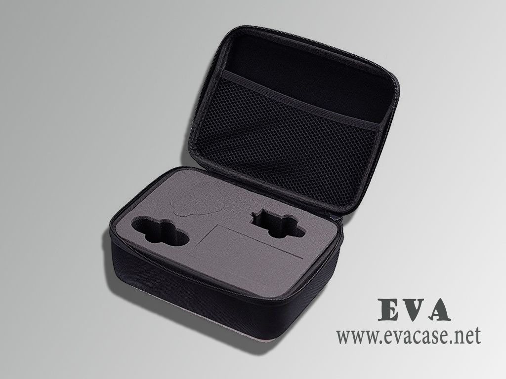 360Degree Action Cam storage carrying zippered box case hard shell nylon covering with handle